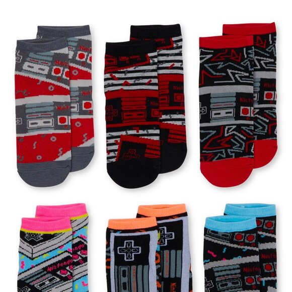 Nintendo Women's - Low Cut Socks, 6 Pack - Sock size 9-11; shoe size 5-10 -NWT - Picture 3 of 4